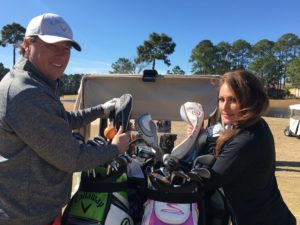 Golf 18 Holes Holly Sonders Jimmy Hanlin