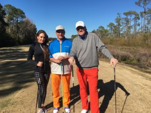 Golf 18 Holes Holly Sonders Jimmy Hanlin