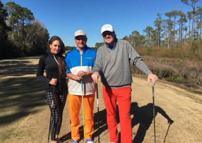Golf 18 Holes Holly Sonders Jimmy Hanlin