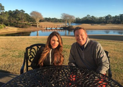 Golf 18 Holes Holly Sonders Jimmy Hanlin